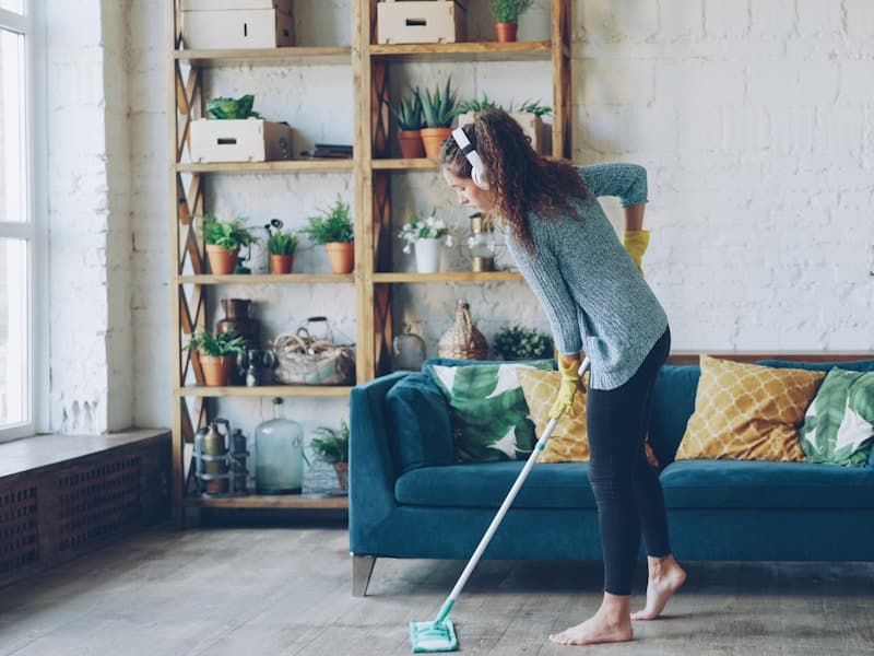 Clean organized home after junk removal service